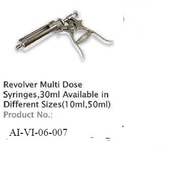 REVOLVER MULTI DOSE SYRINGES, 30 ml AVAILABLE IN DIFFERENT SIZES